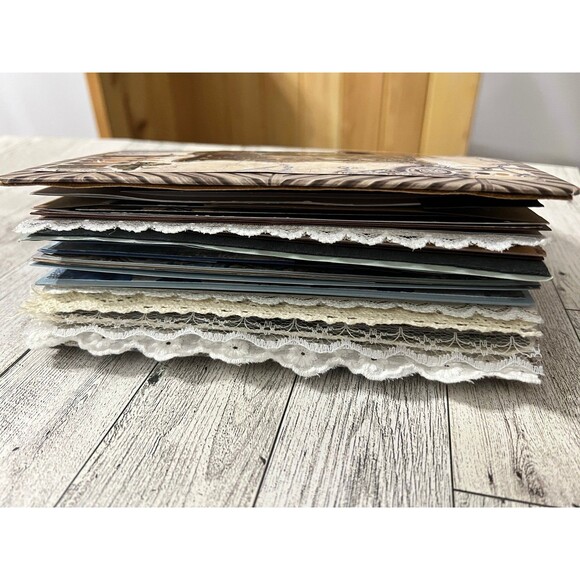 Handmade Steampunk Junk Journal w/Robot Keychain and Ephemera Pocket Folder - Picture 10 of 12